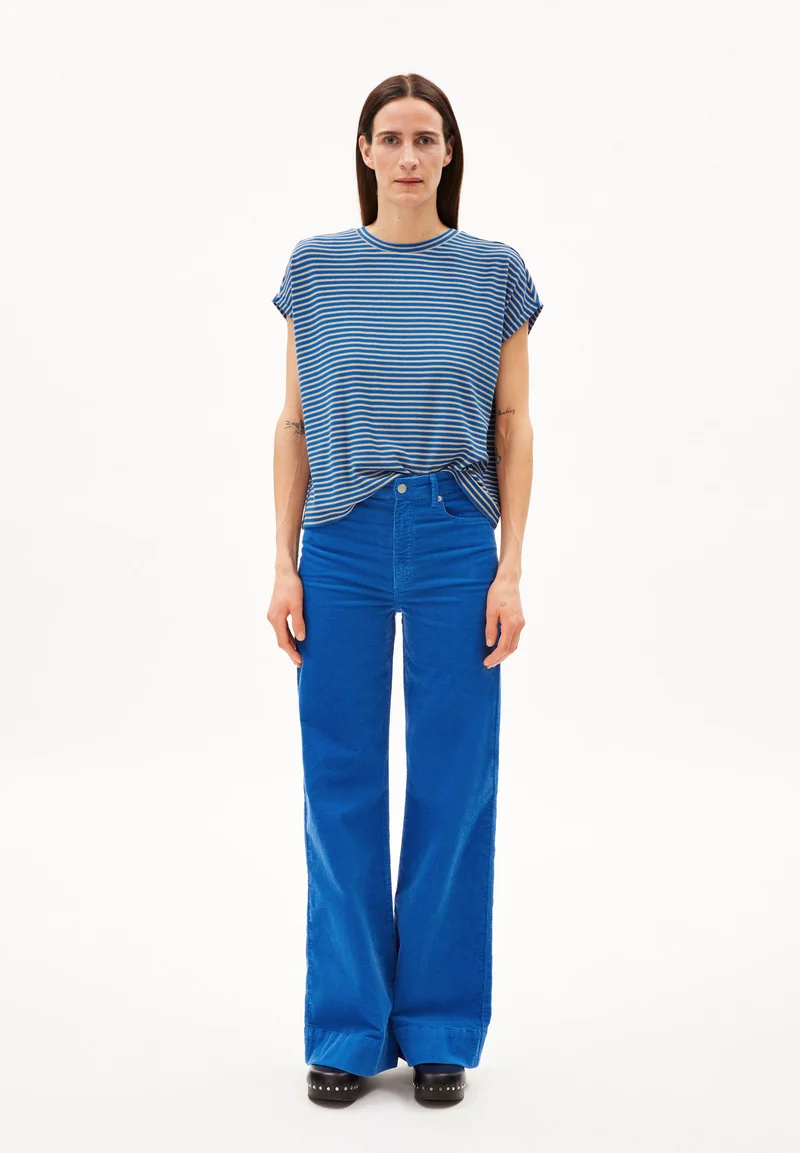JAANISA MINI STRIPE | warm blue-light cloudberry