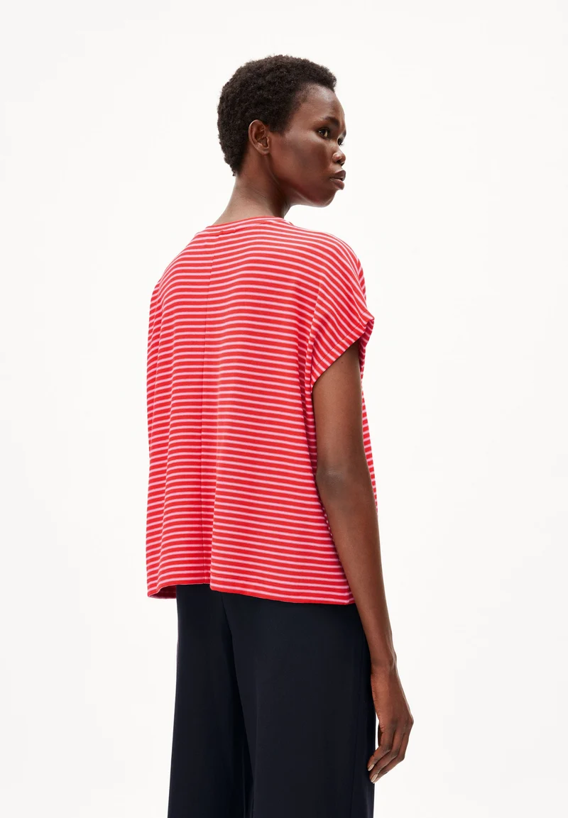 JAANISA MINI STRIPE | red alert-pink me up more