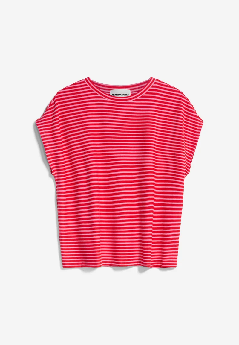 JAANISA MINI STRIPE | red alert-pink me up more