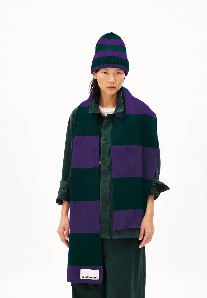 CLAASAS COLORBLOCK | indigo lilac-teal stone