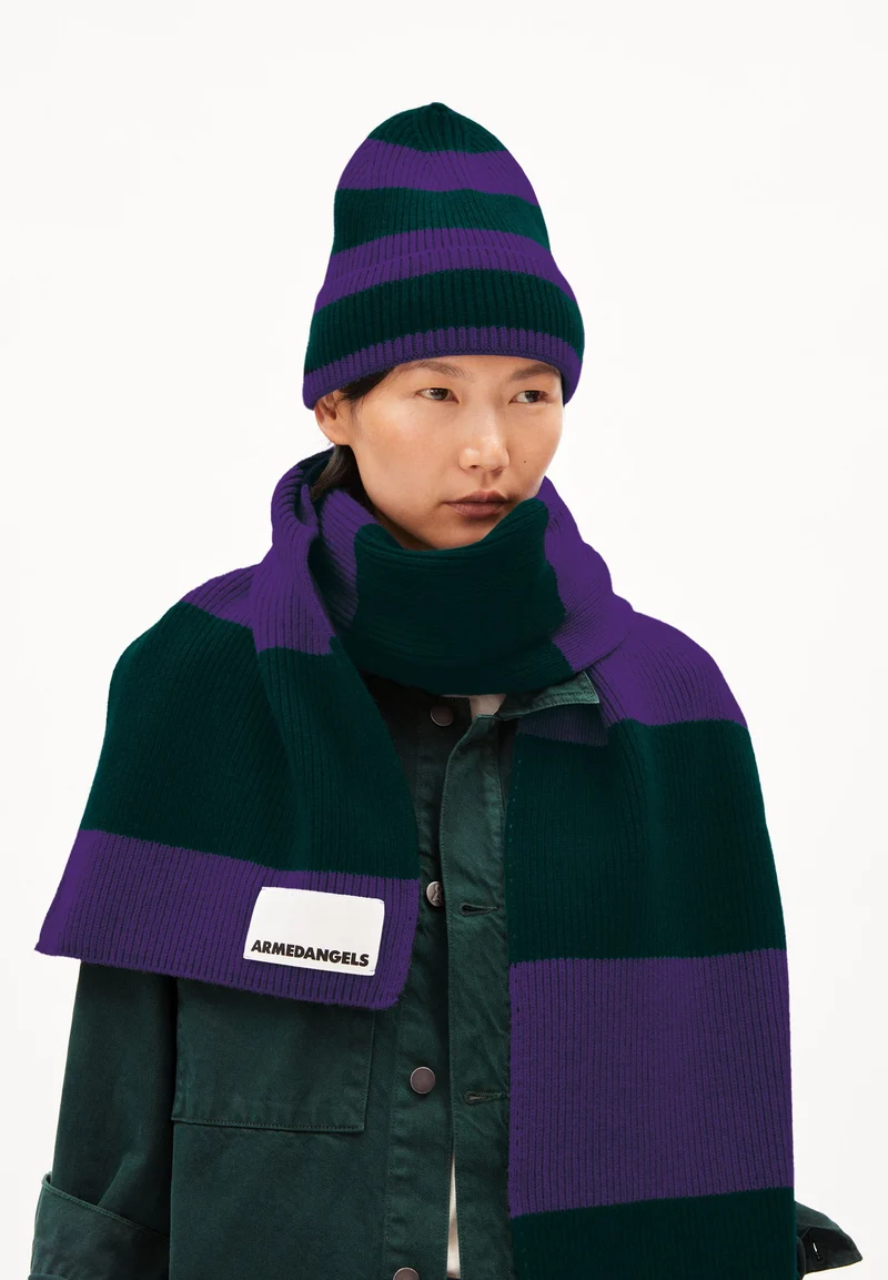 CLAASAS COLORBLOCK | indigo lilac-teal stone