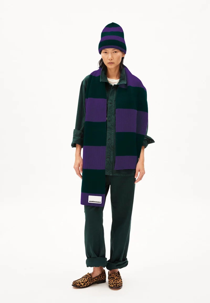 CLAASAS COLORBLOCK | indigo lilac-teal stone