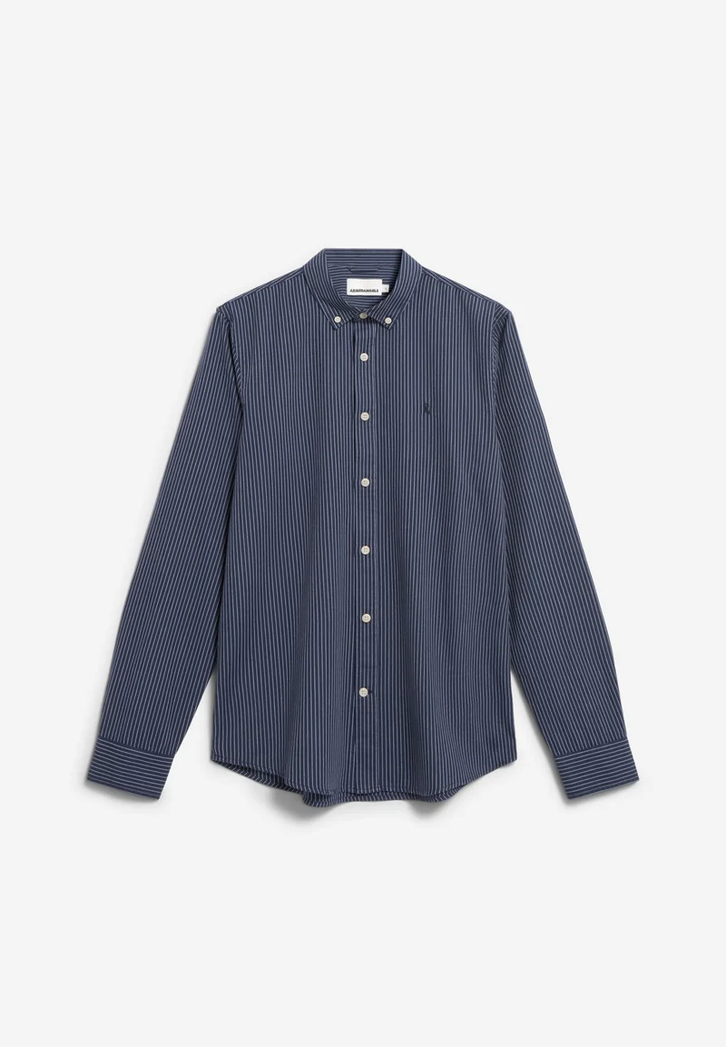 QUAASA STRIPES LANGARMHEMD | night sky-white