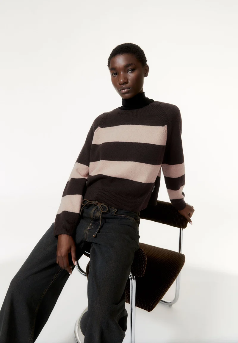 DILIRIAA STRIPES | coffee-cinnamon dust melange