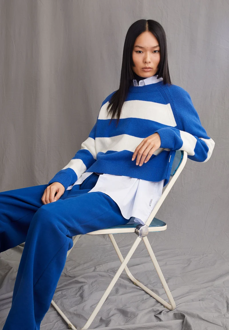 DILIRIAA STRIPES | warm blue-oatmilk