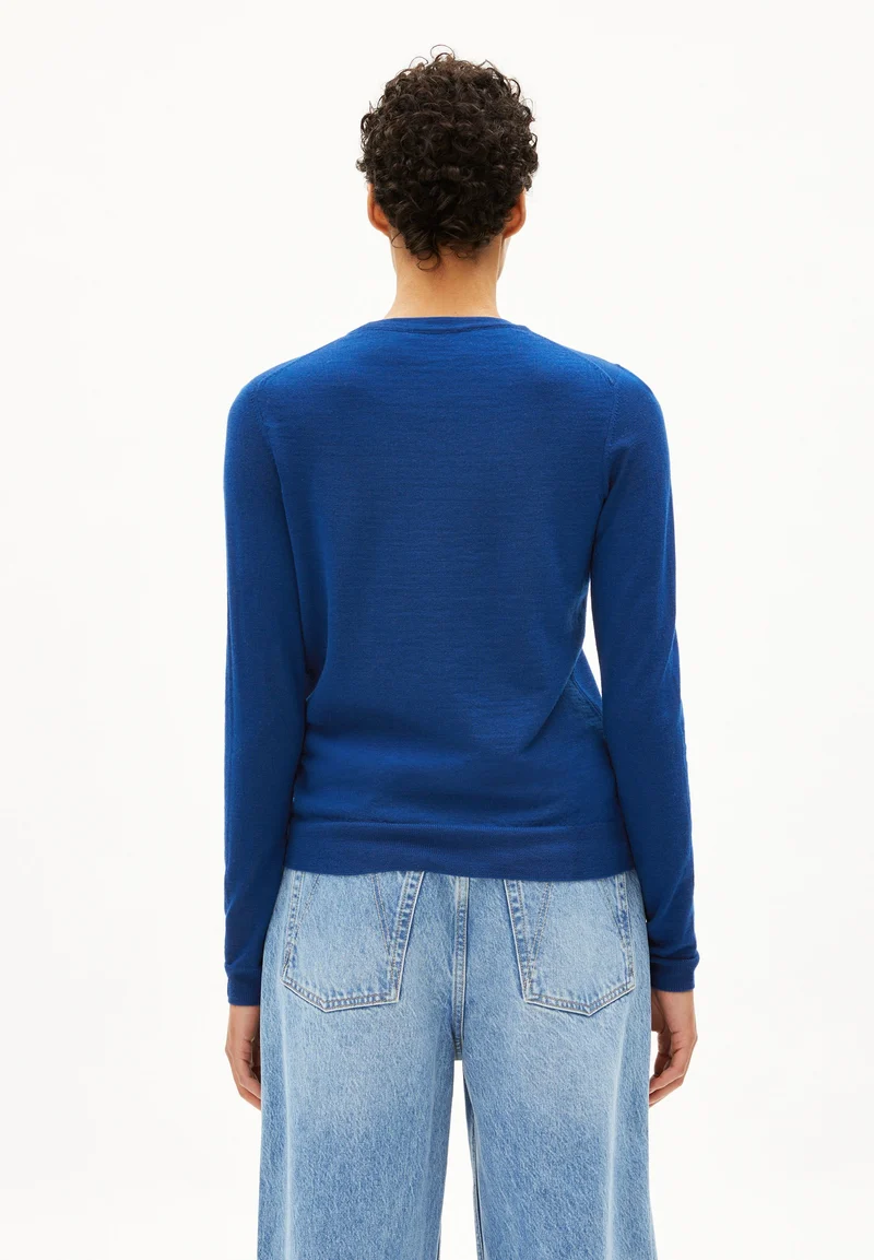 ELDIAA MERINO STRICKPULLOVER | lapis blue