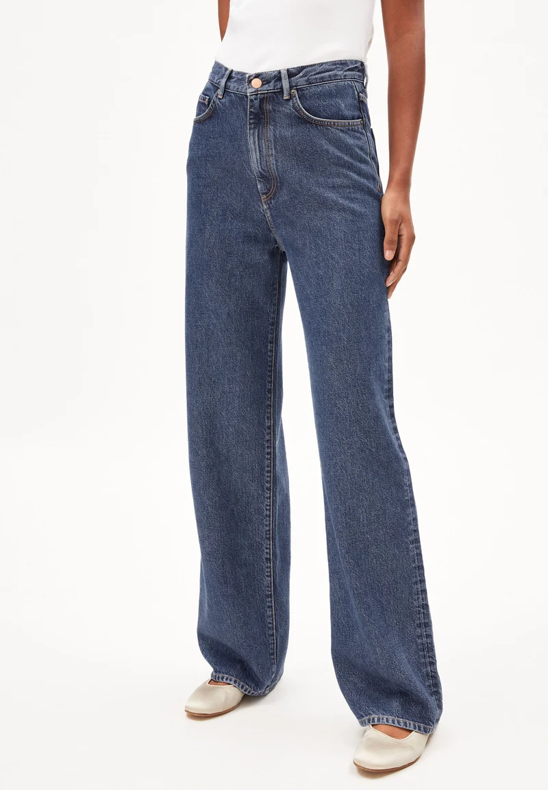 ENIJAA FLOW HIGH WAIST WIDE JEANS | mountain blast