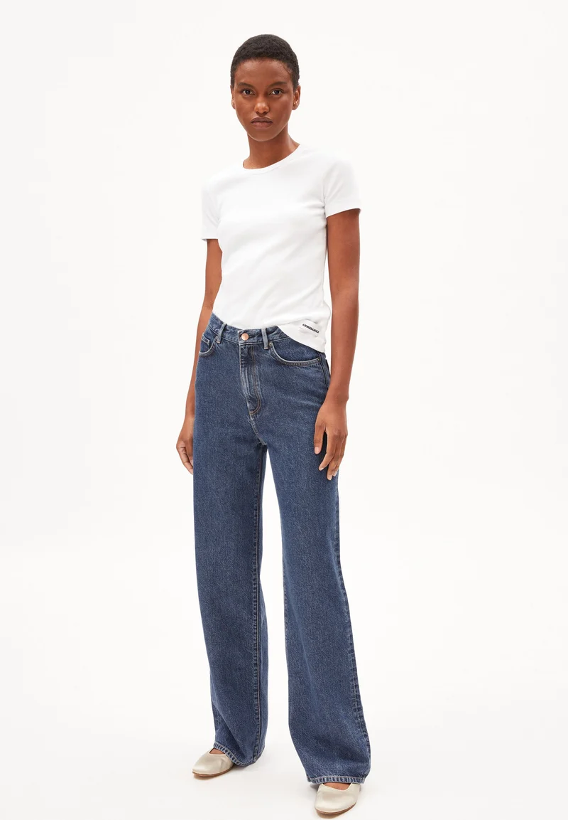 ENIJAA FLOW HIGH WAIST WIDE JEANS | mountain blast