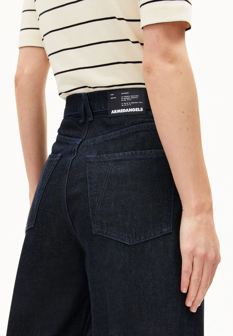 ENIJAA FLOW HIGH WAIST WIDE JEANS | rinse