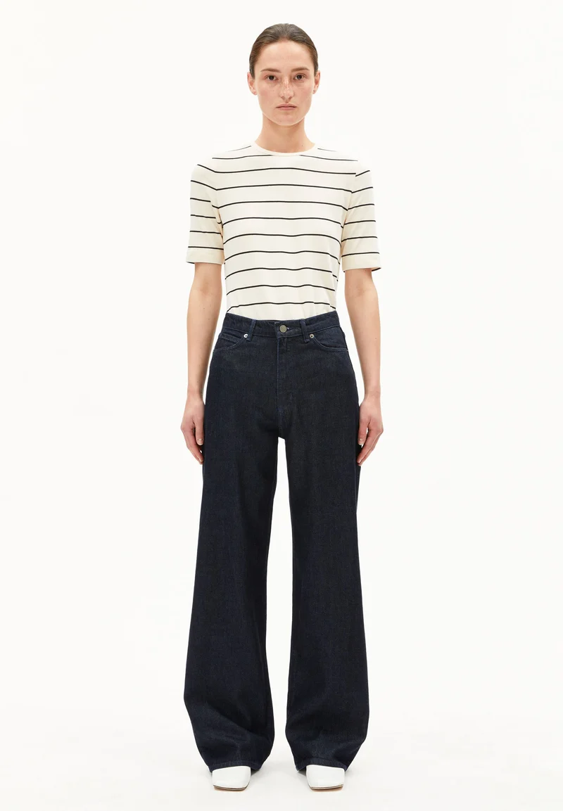 ENIJAA FLOW HIGH WAIST WIDE JEANS | rinse