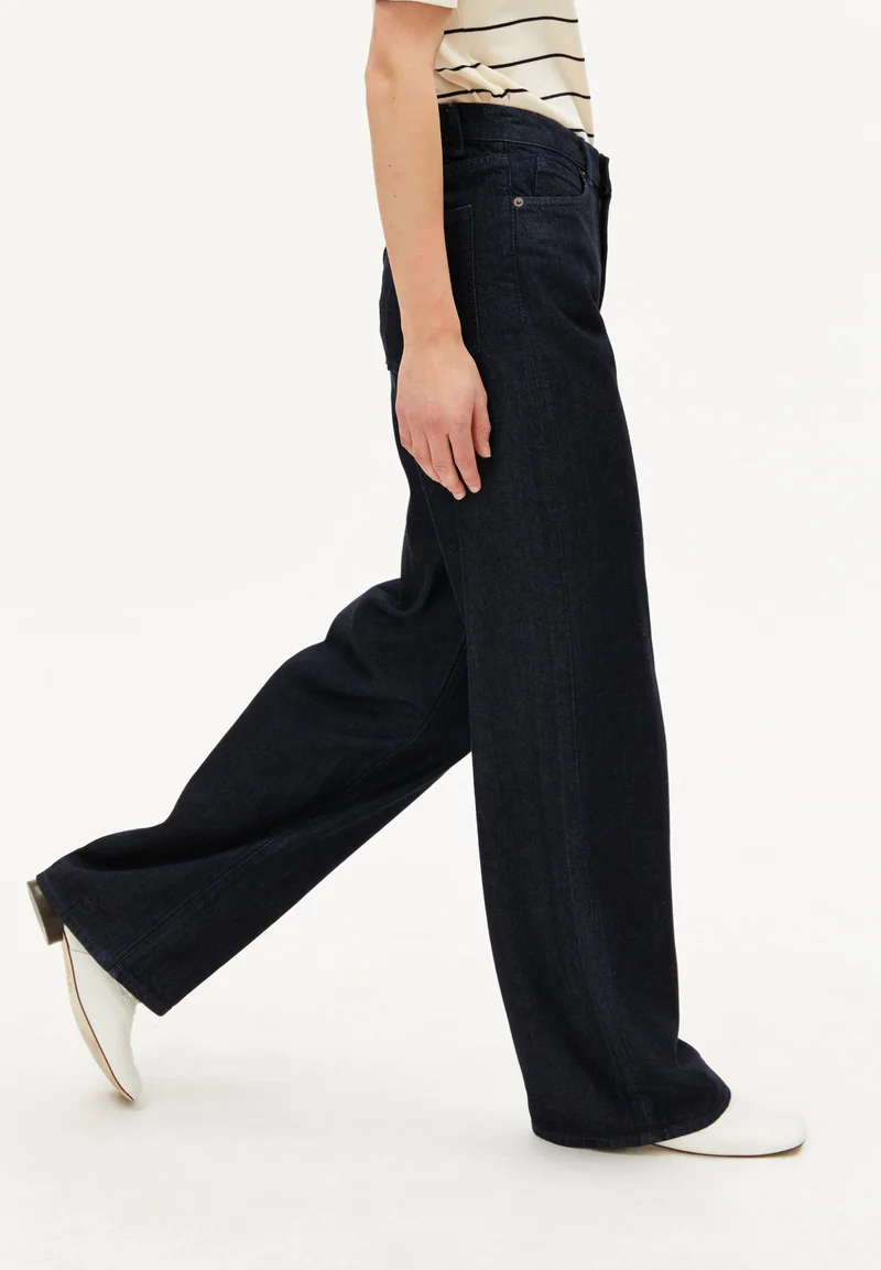 ENIJAA FLOW HIGH WAIST WIDE JEANS | rinse
