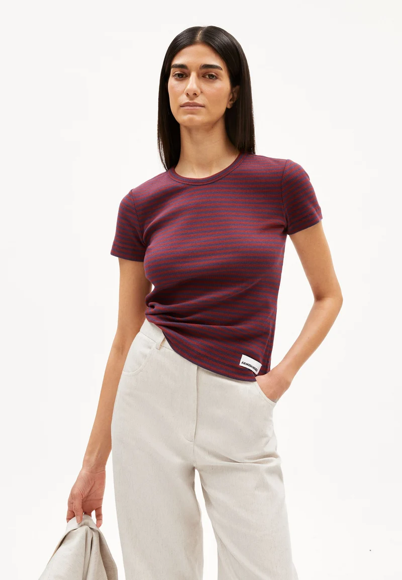 KARDAA STRIPES | blue ash-dark crimson