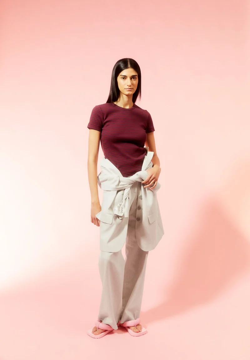 KARDAA STRIPES | blue ash-dark crimson