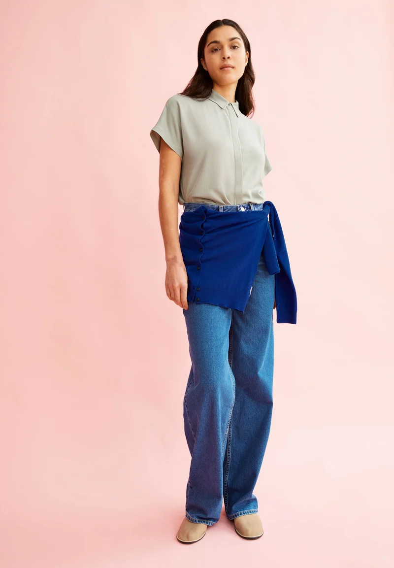 LARISAANA BLUSE | seagreen