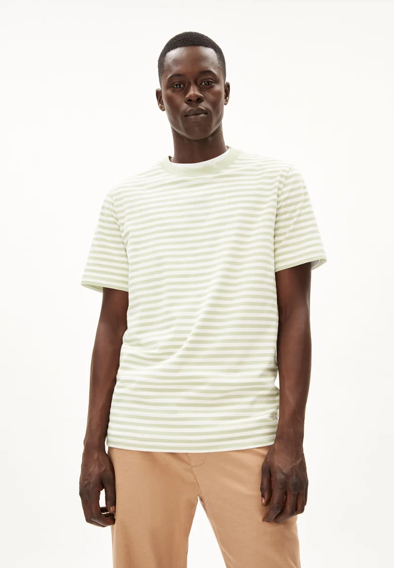 MAARKOS STRIPES | oatmilk-light matcha