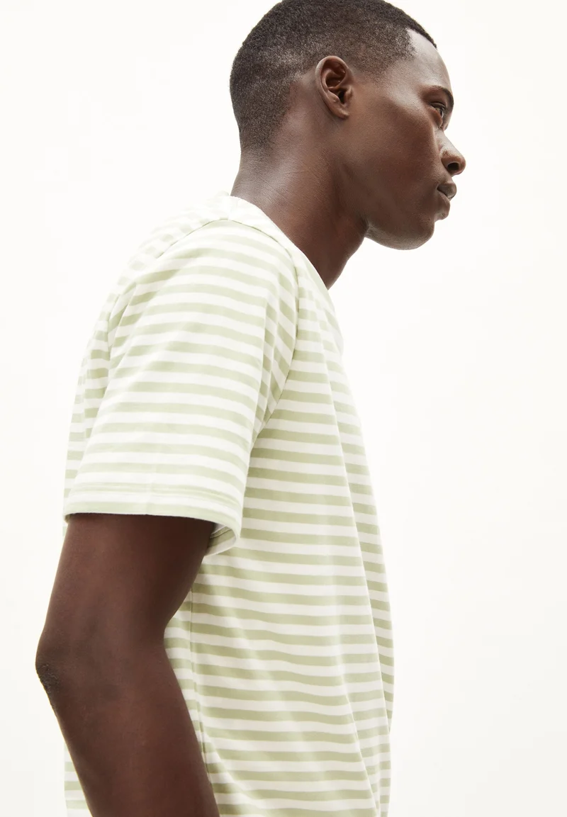 MAARKOS STRIPES | oatmilk-light matcha
