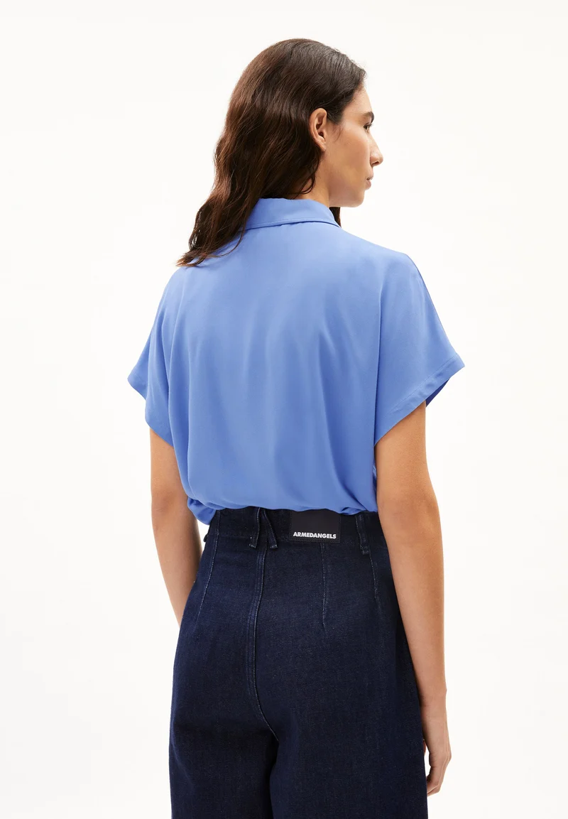 LARISAANA BLUSE | blue bloom