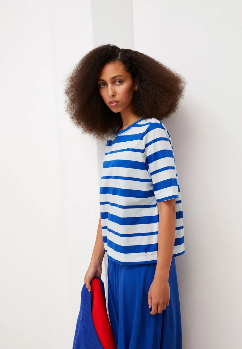 FINIAA BLOCK STRIPES | dynamo blue-oatmilk
