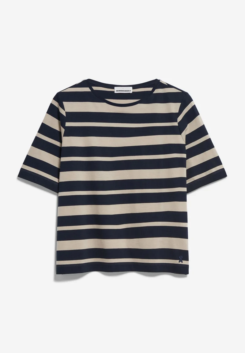 FINIAA BLOCK STRIPES | night sky-sand stone