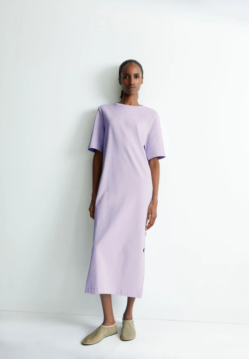 XELINAA JERSEY-MIDI-KLEID | soft lilac