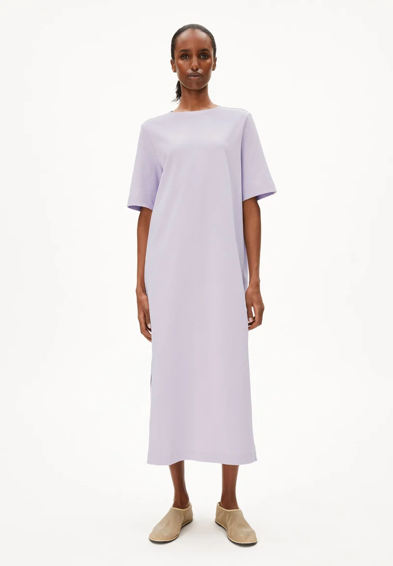 XELINAA JERSEY-MIDI-KLEID | soft lilac