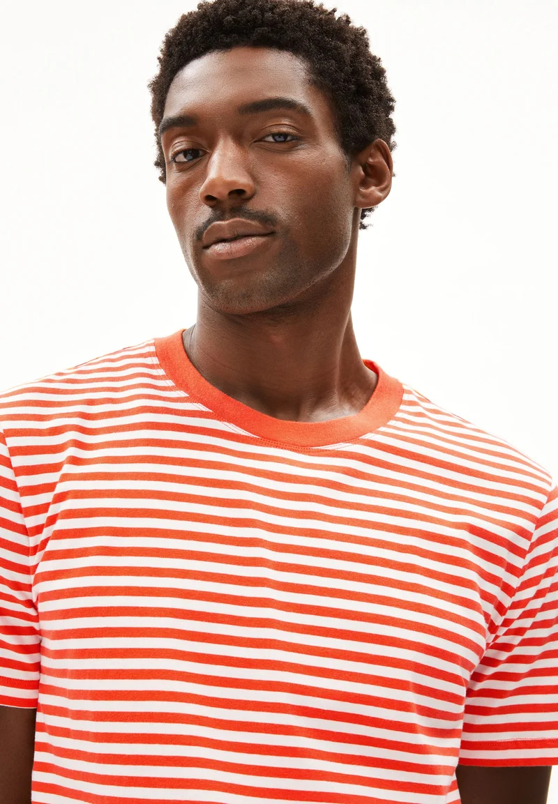 MAARKOS STRIPES | sunset orange-light oatmilk