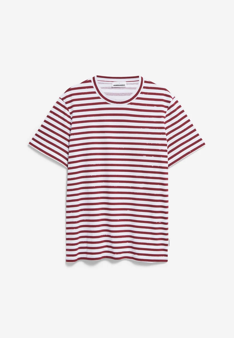 MALMAA STRIPES | white-dark crimson