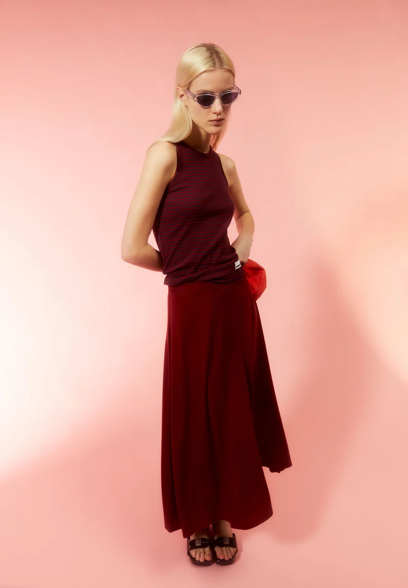 KANITAA STRIPES | blue ash-dark crimson