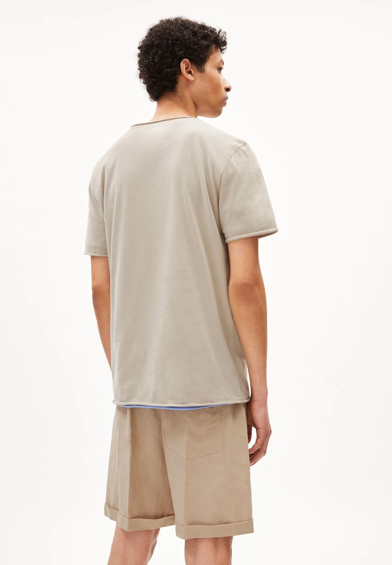 JAAMES BRUSHED T-SHIRT | sandstone