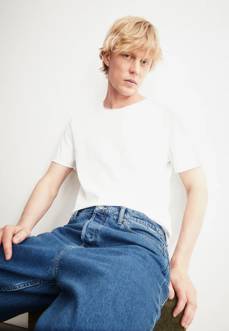 JAAMES BRUSHED T-SHIRT | white