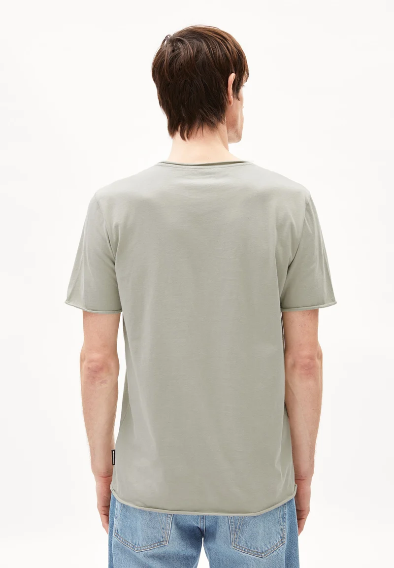 JAAMES BRUSHED T-SHIRT | seagreen