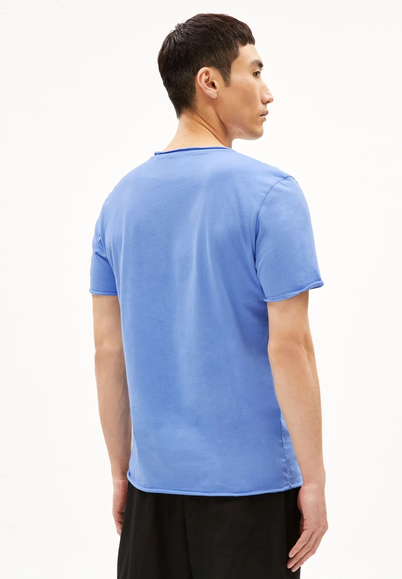 JAAMES BRUSHED T-SHIRT | blue bloom