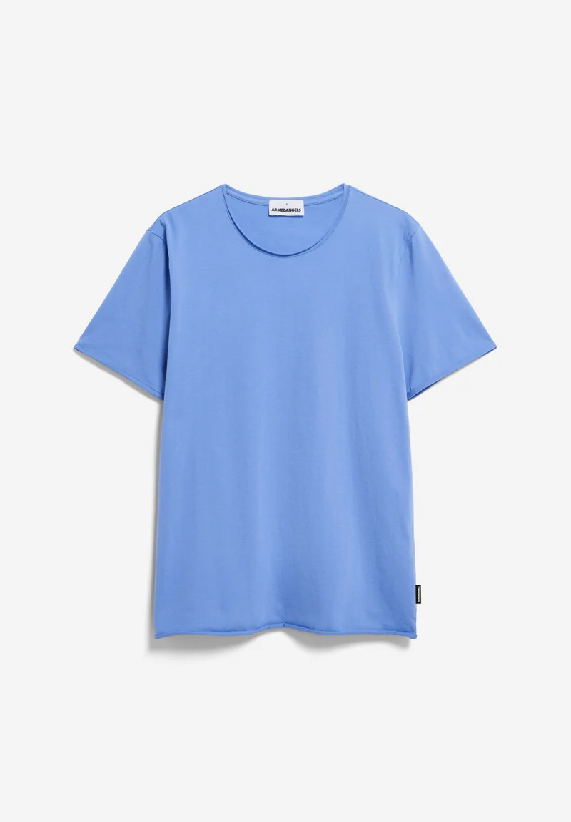 JAAMES BRUSHED T-SHIRT | blue bloom