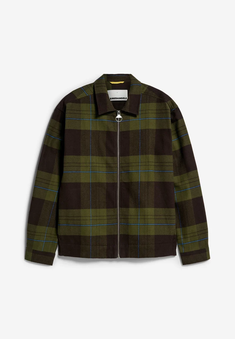 LAVAAS CHECK | dark swamp-light carbon green