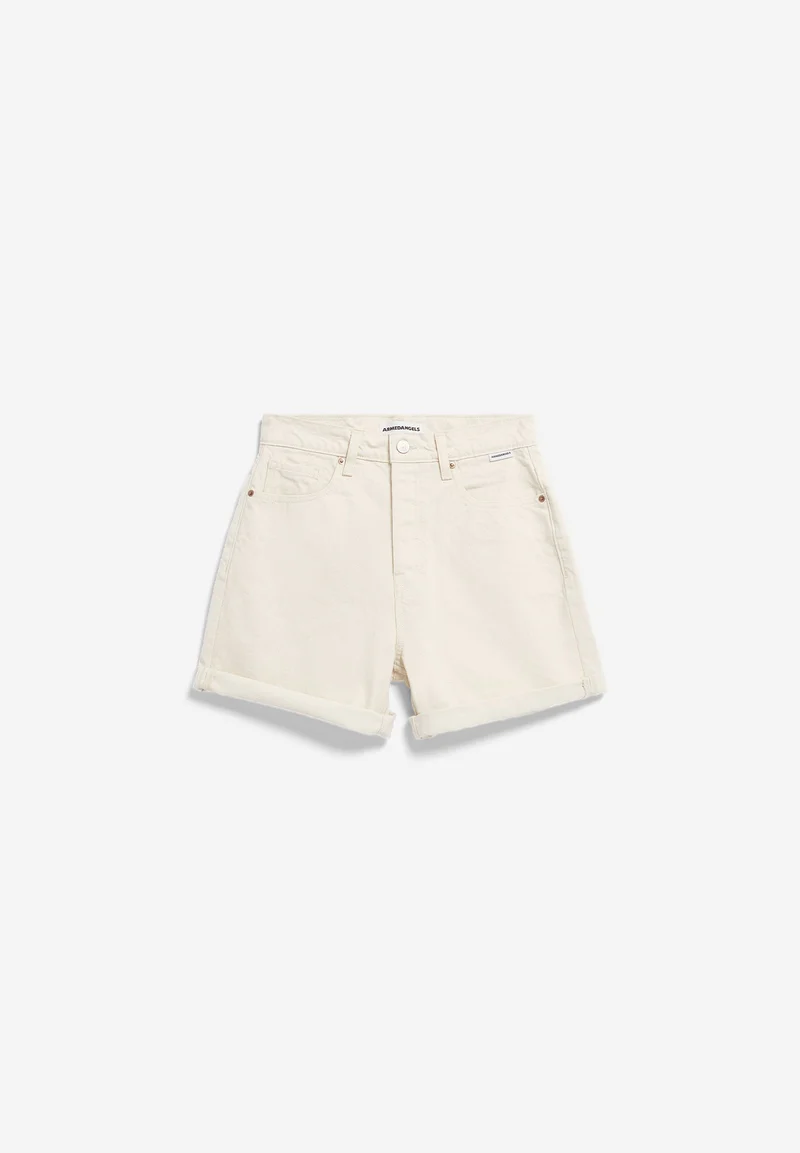 SHEAARI HIGH WAIST JEANS-SHORTS | undyed