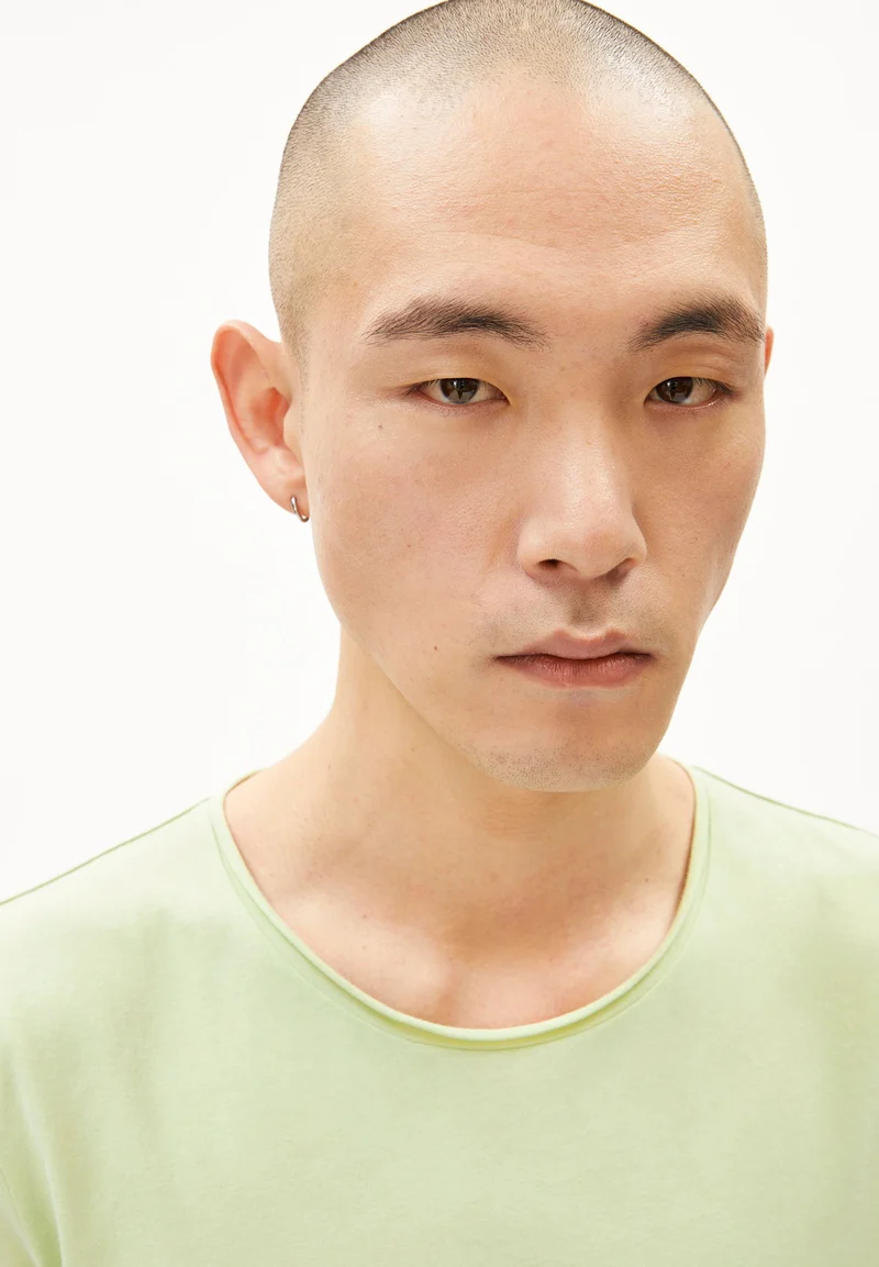 JAAMES BRUSHED T-SHIRT | green ash