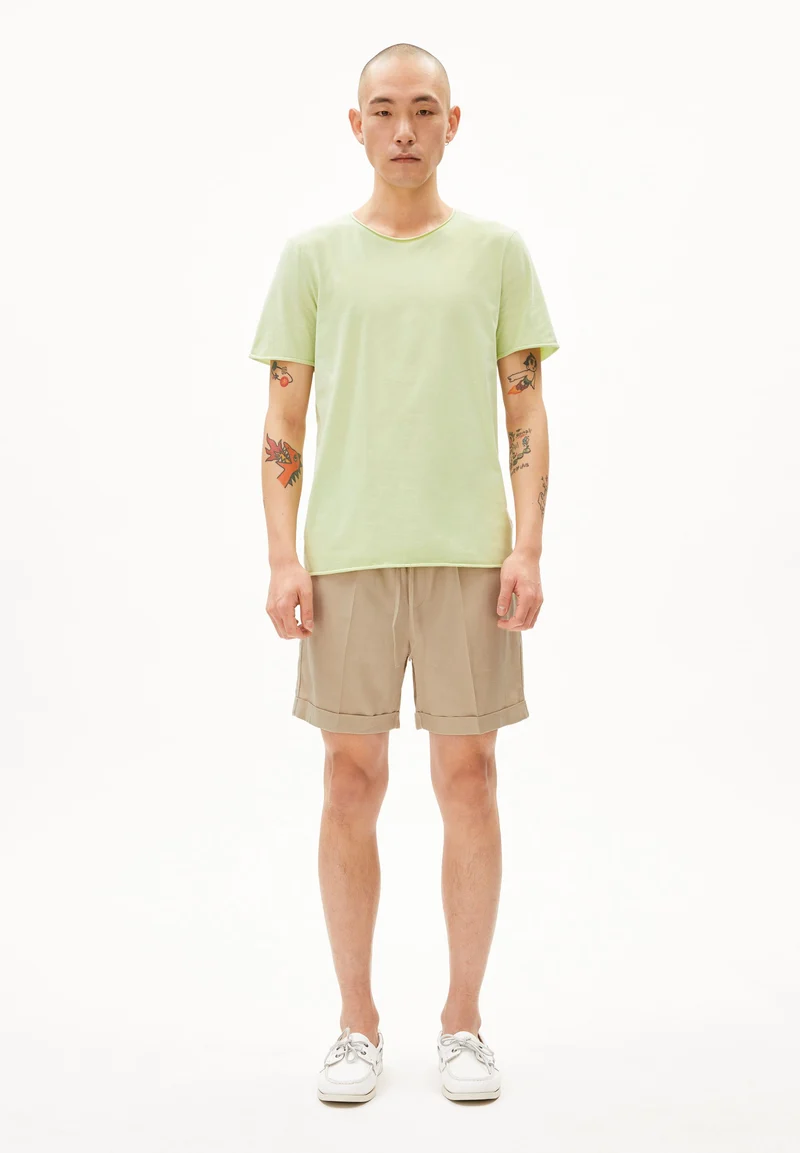 JAAMES BRUSHED T-SHIRT | green ash