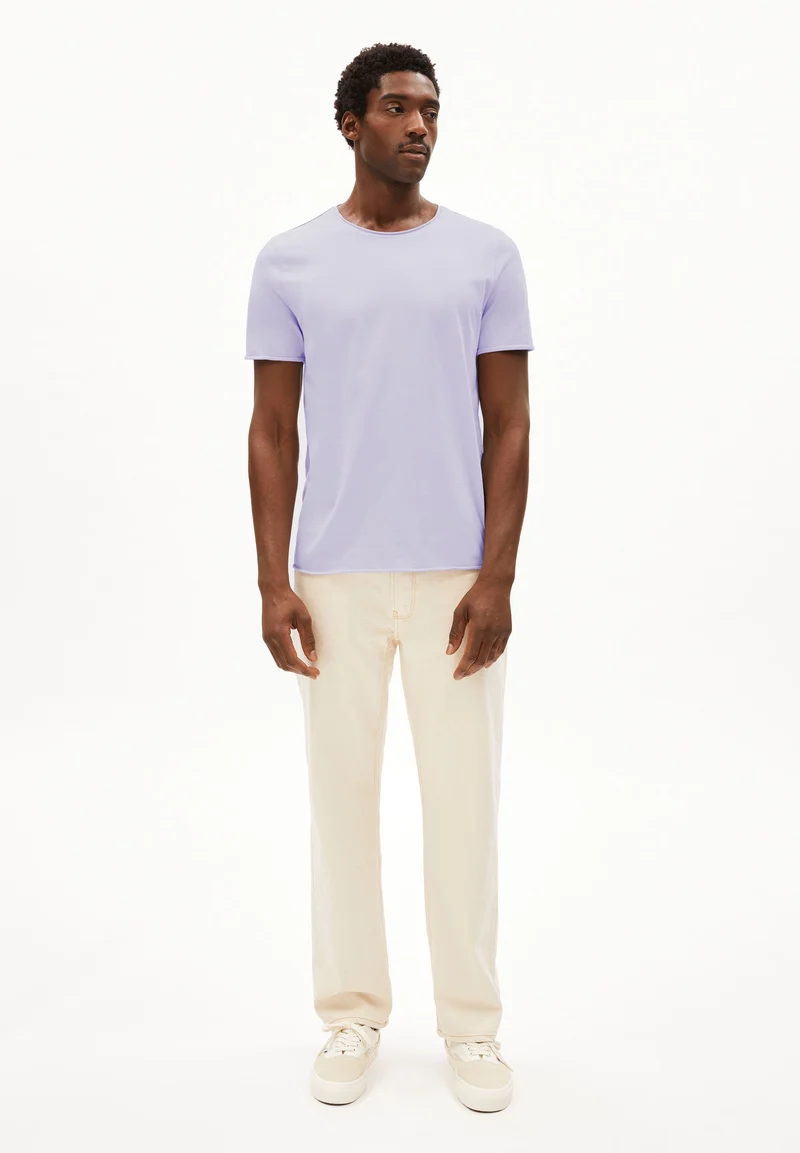 JAAMES BRUSHED T-SHIRT | soft lilac