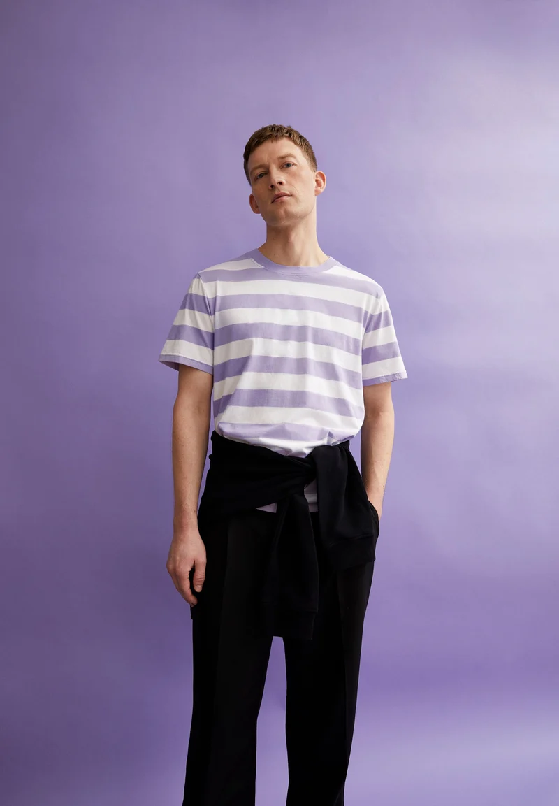 BAHAAR STRIPES | lavender light-white