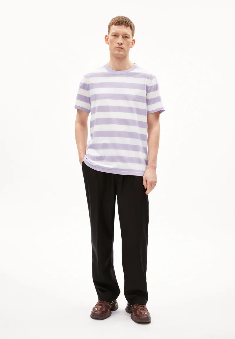 BAHAAR STRIPES | lavender light-white