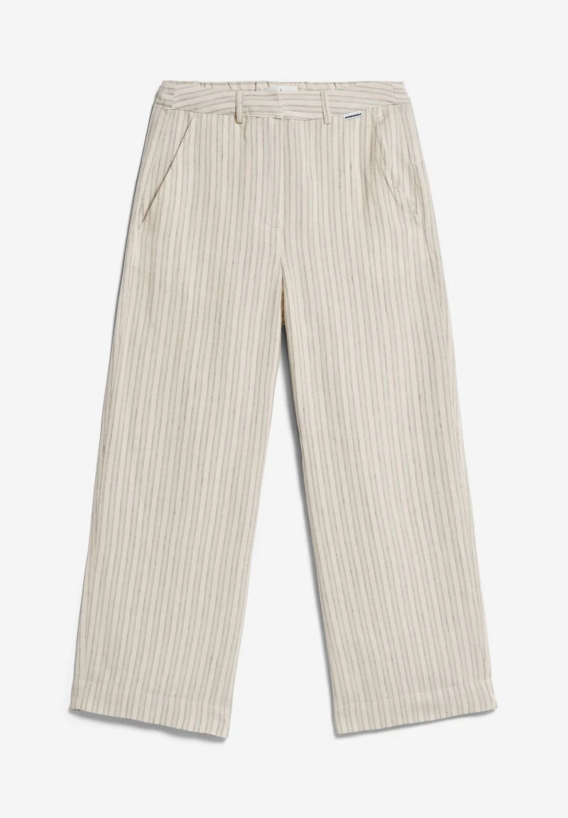 CAARUNUS LINO STRIPES | oatmilk-light matcha