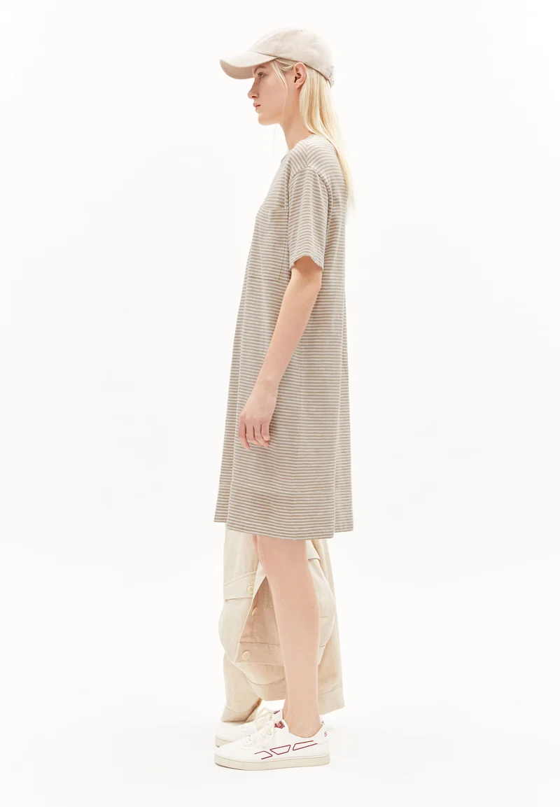 CHAARA LOVELY STRIPES | sand stone-oatmilk