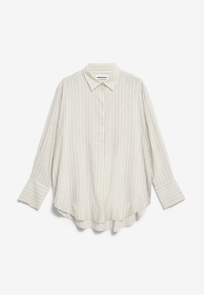 EASSAAL LINO STRIPES | oatmilk-light matcha