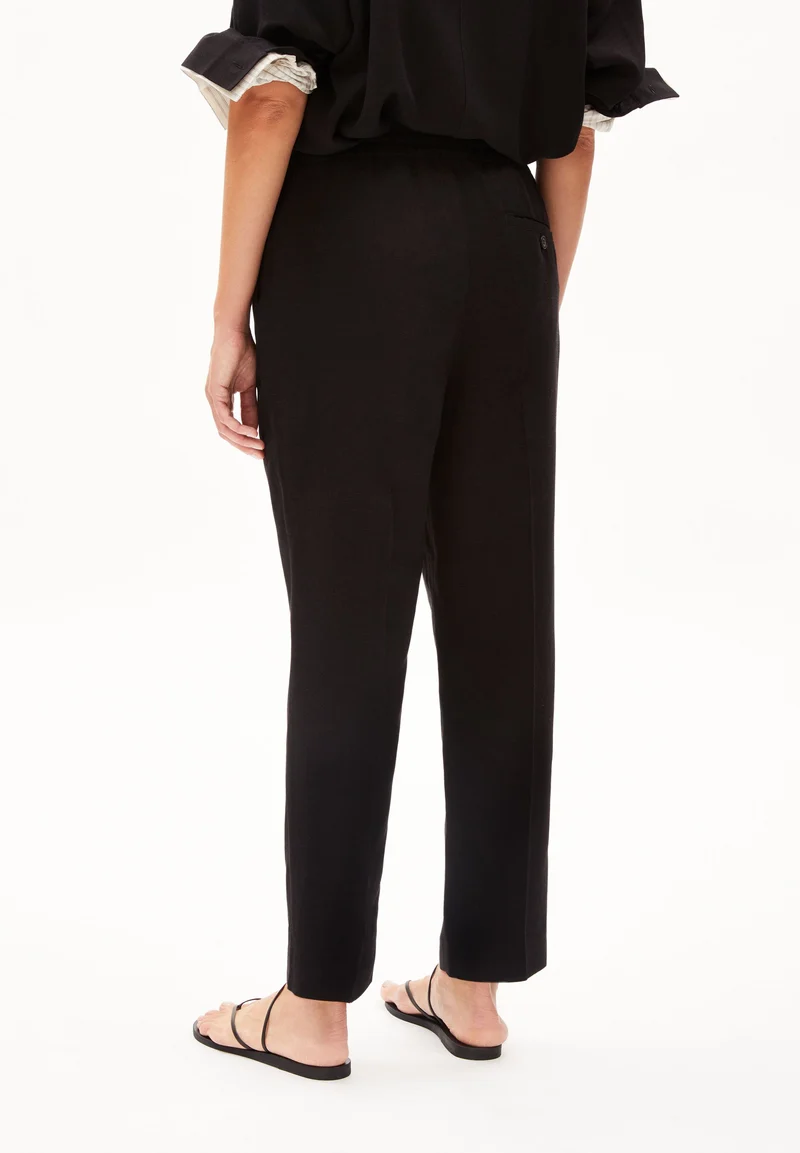 KAADIA TAPERED LINO | black