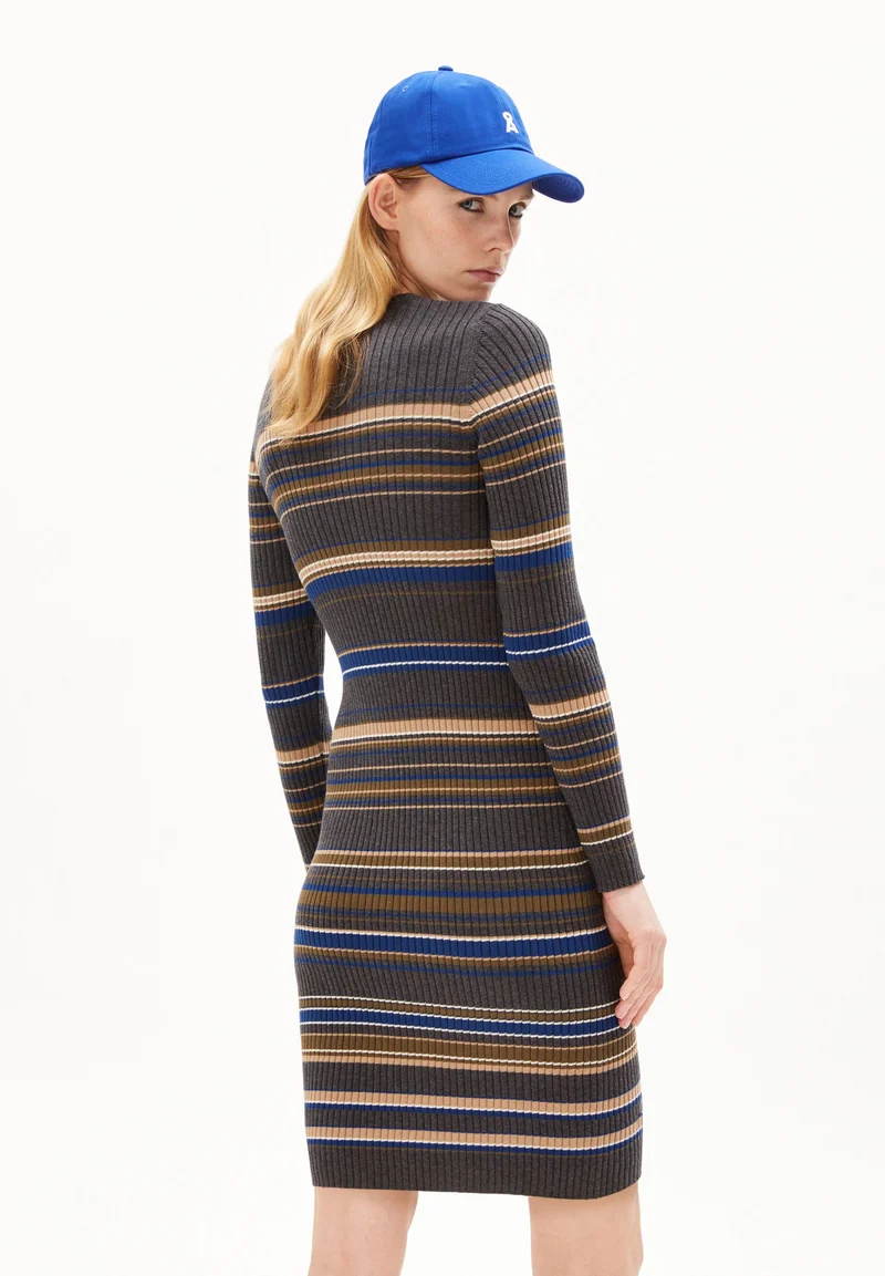LIAA RN STRIPES | steel melange-faded indigo