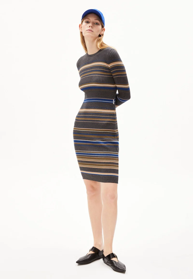 LIAA RN STRIPES | steel melange-faded indigo