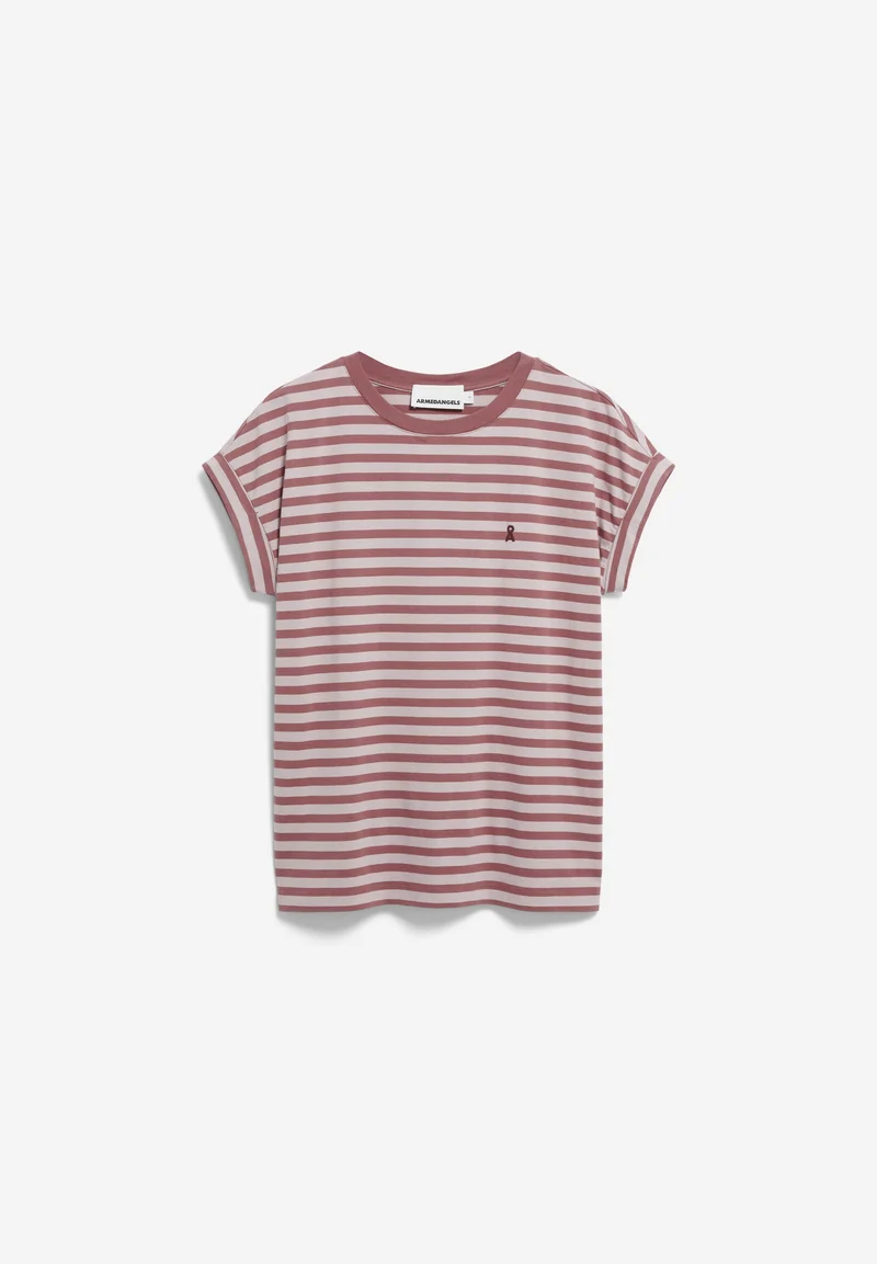 IDAARA GESTREIFTES T-SHIRT | ice grape-dark berry