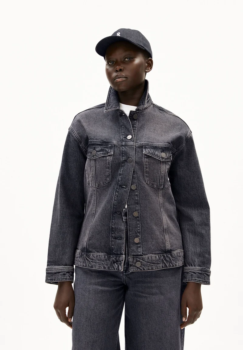 YENAAS DENIM INDIGO KAPPE | washed obsidian