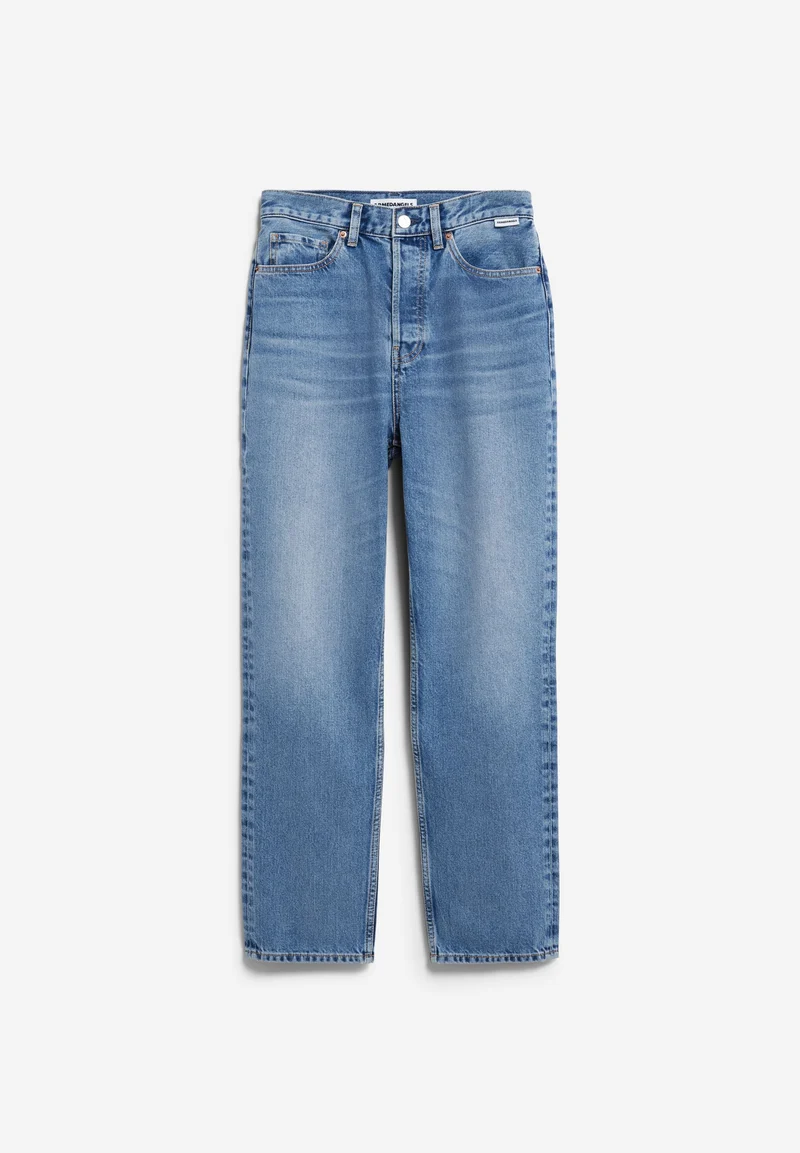AAIKALA HIGH WAIST STRAIGHT JEANS | crunchy