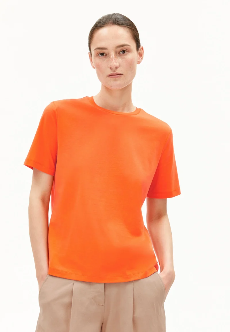 LUALAA T-SHIRT | sunset orange